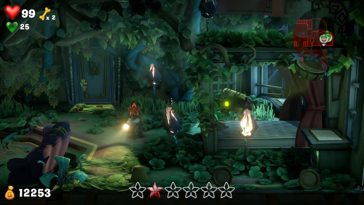 Où est le seau dans Luigi's Mansion 3 ?